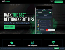 Tablet Screenshot of betbehind.com